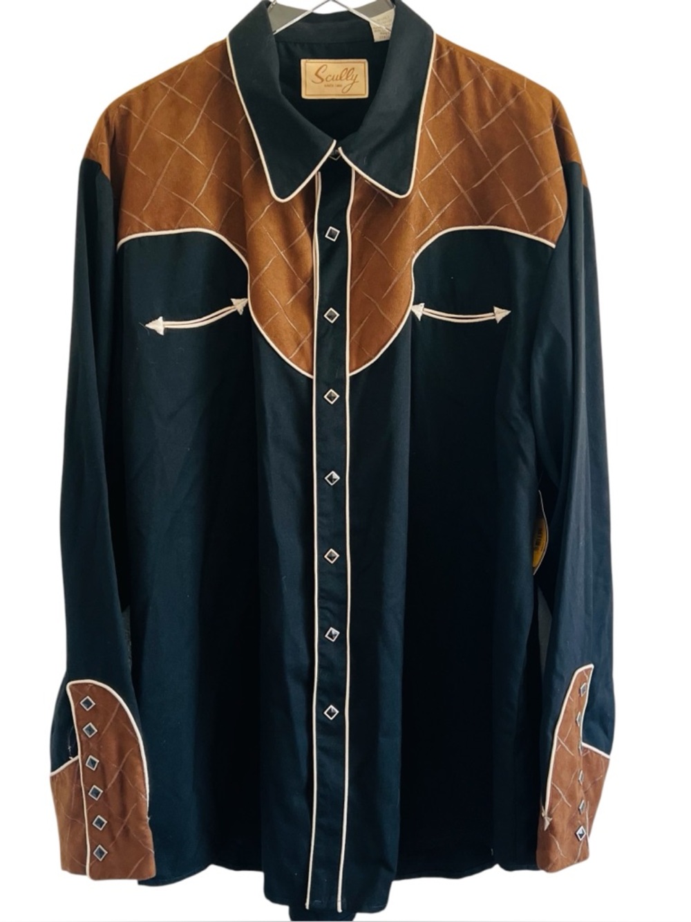Scully Western Long Sleeve Snap Button Front Shirt